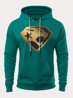Hoodie Fit Super RDC Leopard Emeraude Or Noir
