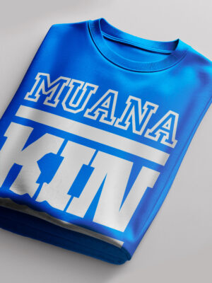 Muna Kin Bleu Royal blanc 100% Cotton