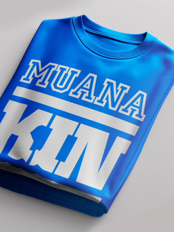 Muna Kin Bleu Royal blanc 100% Cotton