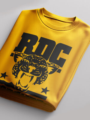 RDC Forever Leopard Invert Jaune Noir 100% Cotton