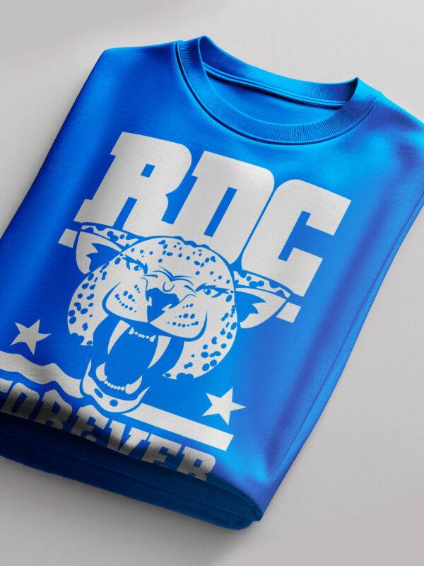 RDC Forever Leopard Bleu Royal blanc 100% Cotton